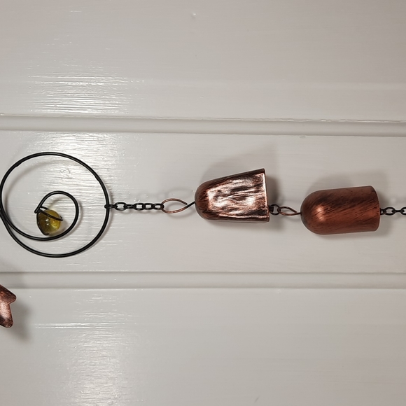 Bird Garden Bell Suncatcher Blue Feather Outdoor Garden Yard Art Accent **As Is* - Picture 4 of 9